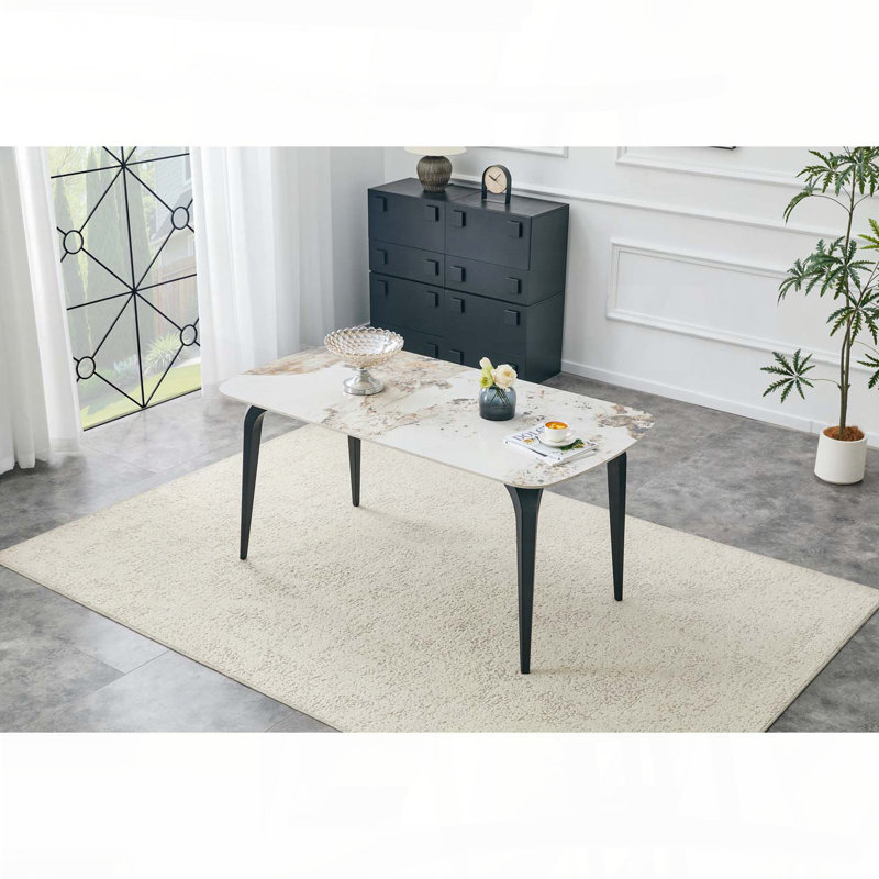 Table de salle à manger Modern Luxury, H 29,9 po x l 63 po x P 33,5 po