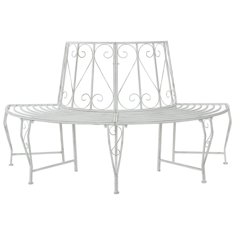 Outdoor Bench, Antique White