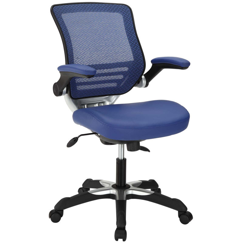 Chaise de bureau Modway Expedition, Vinyle, Bleu