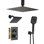 Système de douche thermostatique double à 3 fonctions avec 3 jets d'eau Rainfall Symphony