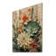 Plantes grasses vertes, blanches et sereines I sur bois-1088148400