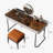 High-quality Makeup Vanity set,Power Outlet, Glass Top,Very easy to assemble,Includes makeup stool-389771565-389771561