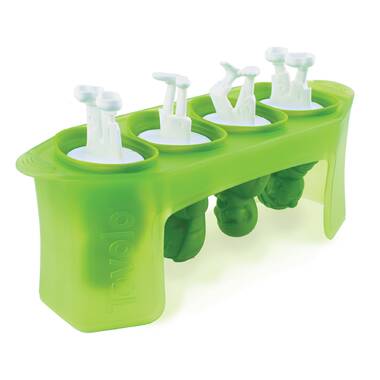 Tovolo Twin Pops Popsicle Molds Makers Set of 4 Makes 8 Juice Yogurt Ice  Cream for sale online