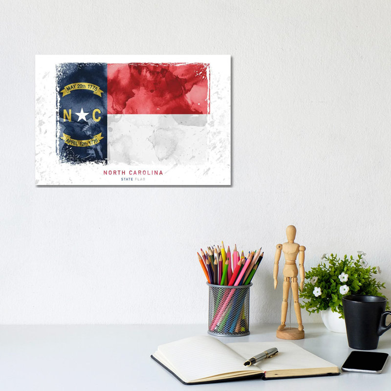 North Carolina - Wrapped Canvas Print, 20.32 cm H x 30.48 cm W