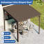 Pavillon de jardin pour terrasse, incliné, avec toit en acier galvanisé incliné-130795656