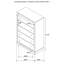 Commode 5 tiroirs Gerthold cacao foncé