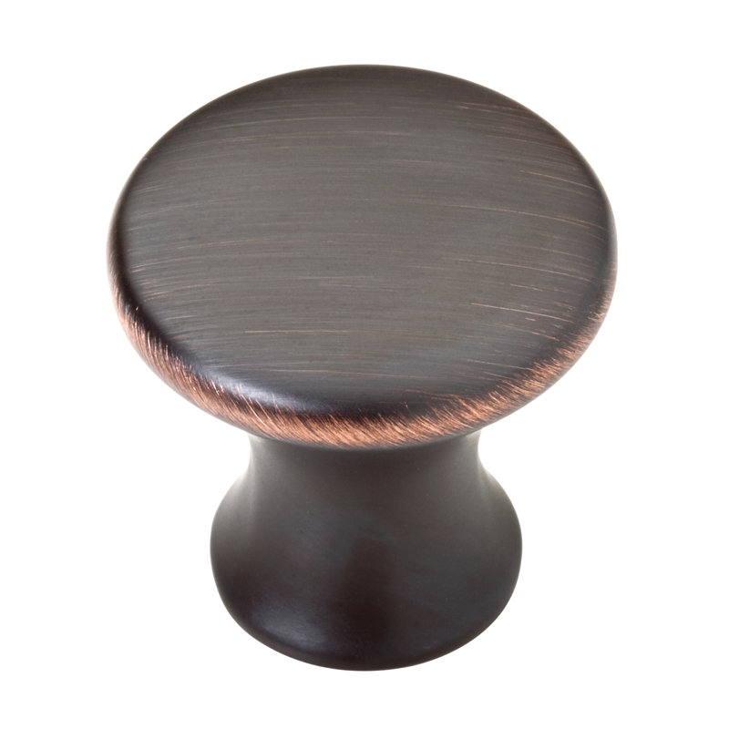 Poignée champignon 1 1/2 po Southampton, Bronze avec des accents cuivre