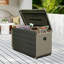 Outdoor and Indoor Plastic Storage Deck Box with Lock and Wheels-115188384