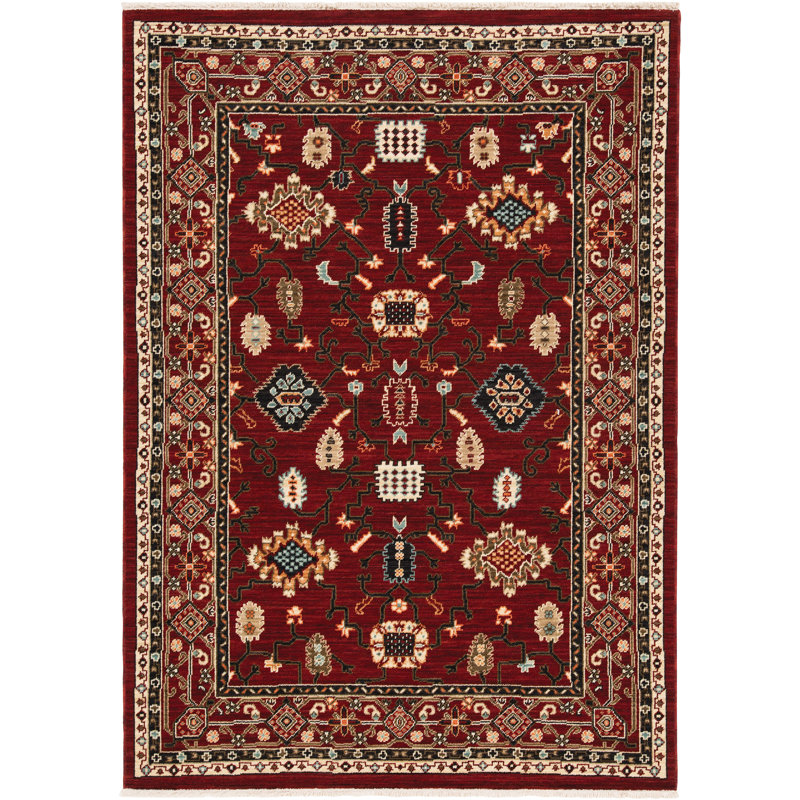 Oaklynn Performance Oriental Indoor Rug, Rectangle 5'3" x 7'6"