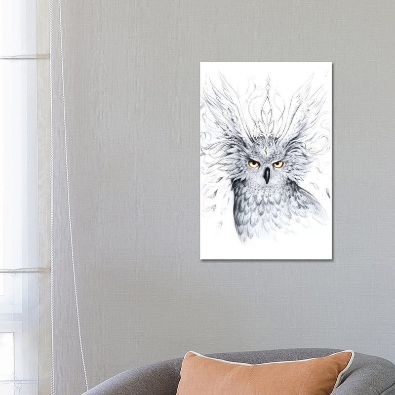 Owl by JoJoesArt - Wrapped Canvas Print, 66.04 cm H x 45.72 cm W x 1.91 cm D