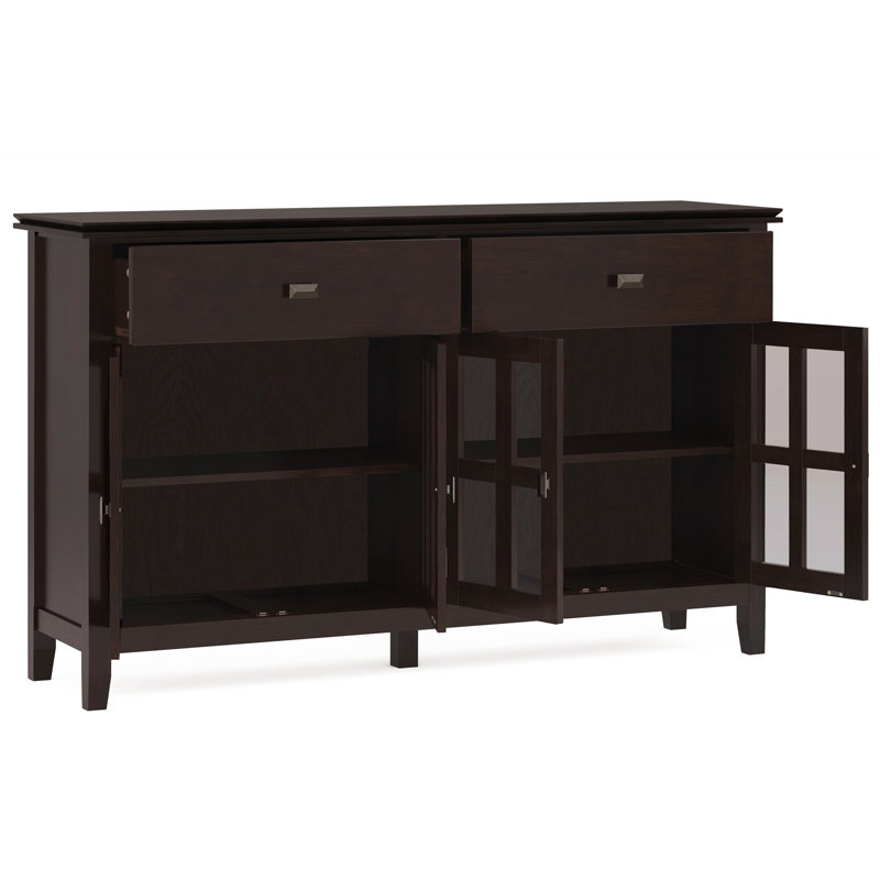 Artisan - Grand buffet à 4 portes - , Marron foncé