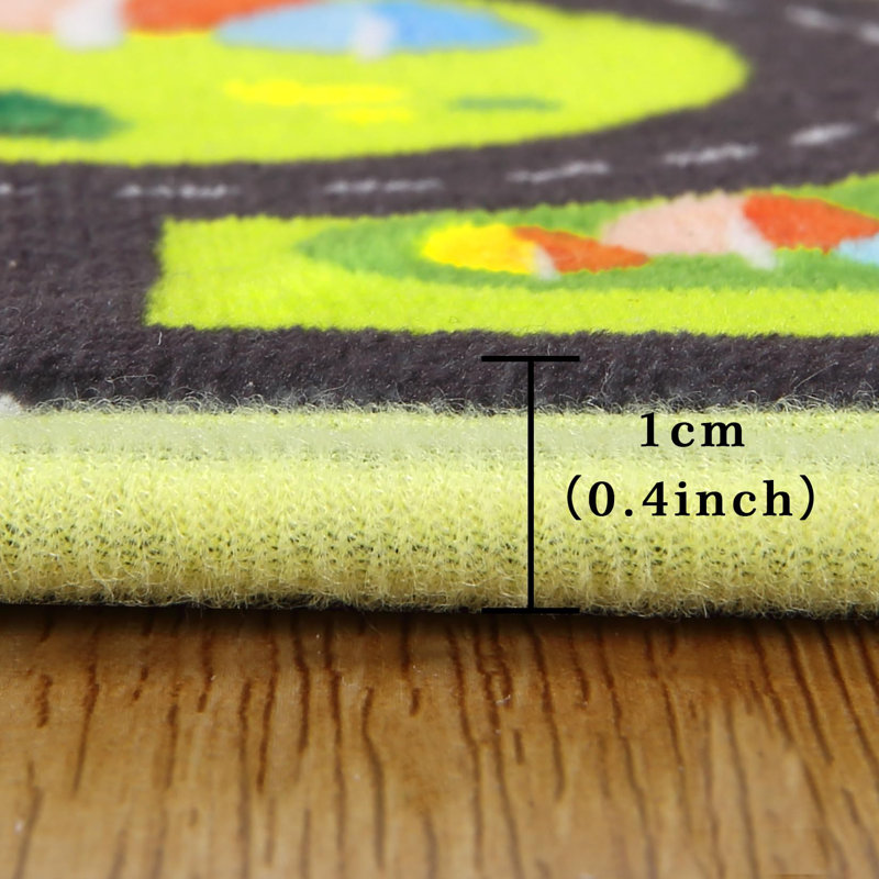 Machine Printed Area Rug, Square 120 cm