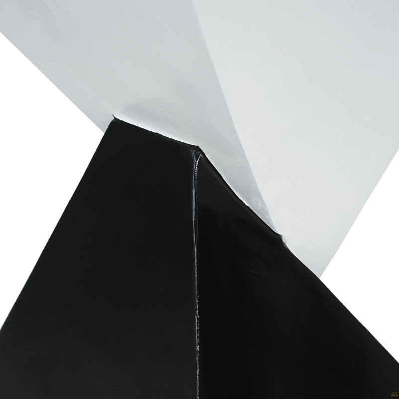Table d'appoint moderne à deux tons MGO, Blanc