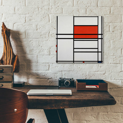 " Piet Mondrian, Acrylic Glass Wall Art, 24"x24" " by Piet Mondrian