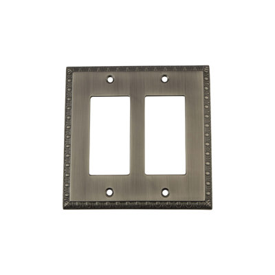 Egg and Dart 2-Gang Rocker Wall Plate