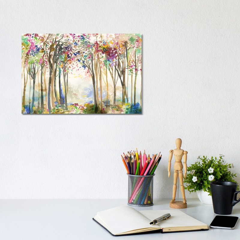 Sunny Path Ii by Allison Pearce - Wrapped Canvas Painting, 20.32 cm H x 30.48 cm W