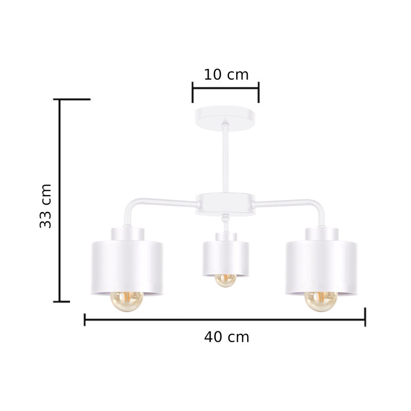 Jobst Flush Mount, White, White
