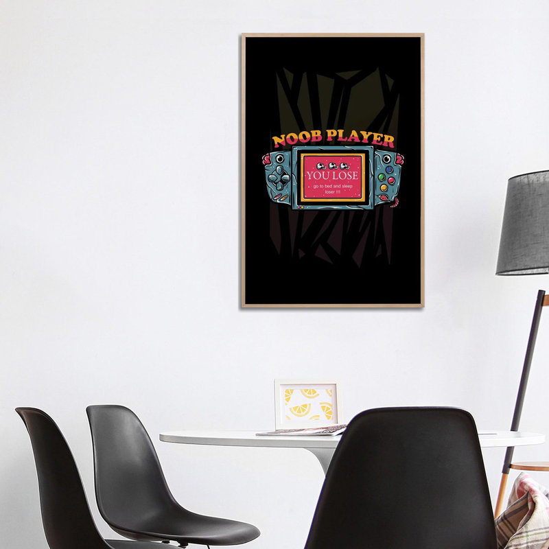 «Gaming IV», reproduction d'art sur toile encadrée, Beige