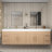 83.4" Wall-Mounted Double Bathroom Vanity Set-98420035