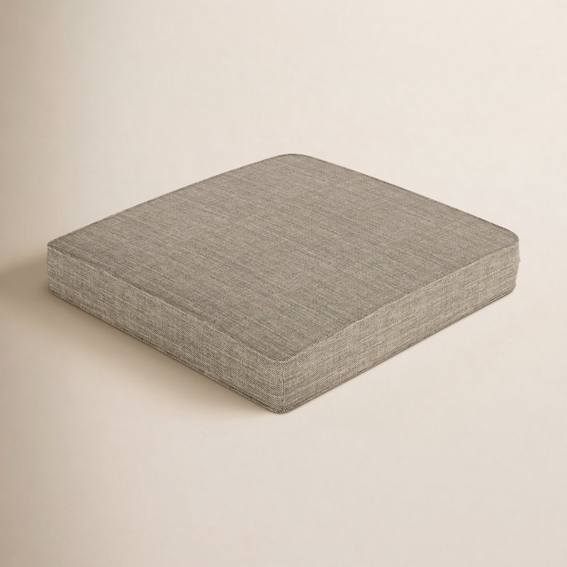 Outdoor Sunbrella® Seat Cushion, Sunbrella® Cast Shale