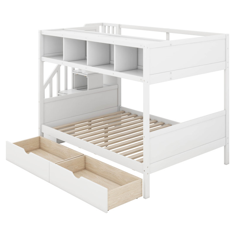 Jannell Kids Twin Over Full Bunk Bed, White