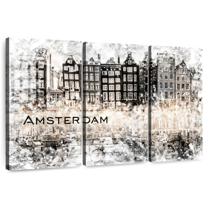 Collage Sireci Amsterdam, H 28 po x l 45 po