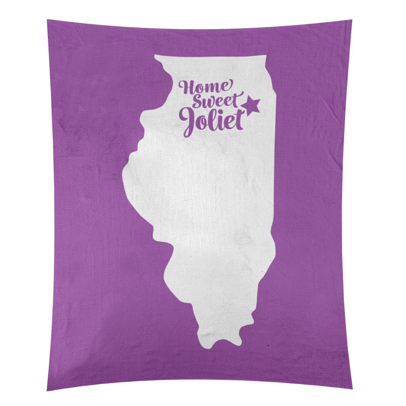Tapisserie Joliet Illinois, H 104 po x l 88 po, Violet