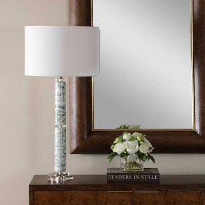Lampe de table en marbre Uttermost Jameis