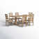 Hudson Trestle Dining Table with Solid Wood Chairs