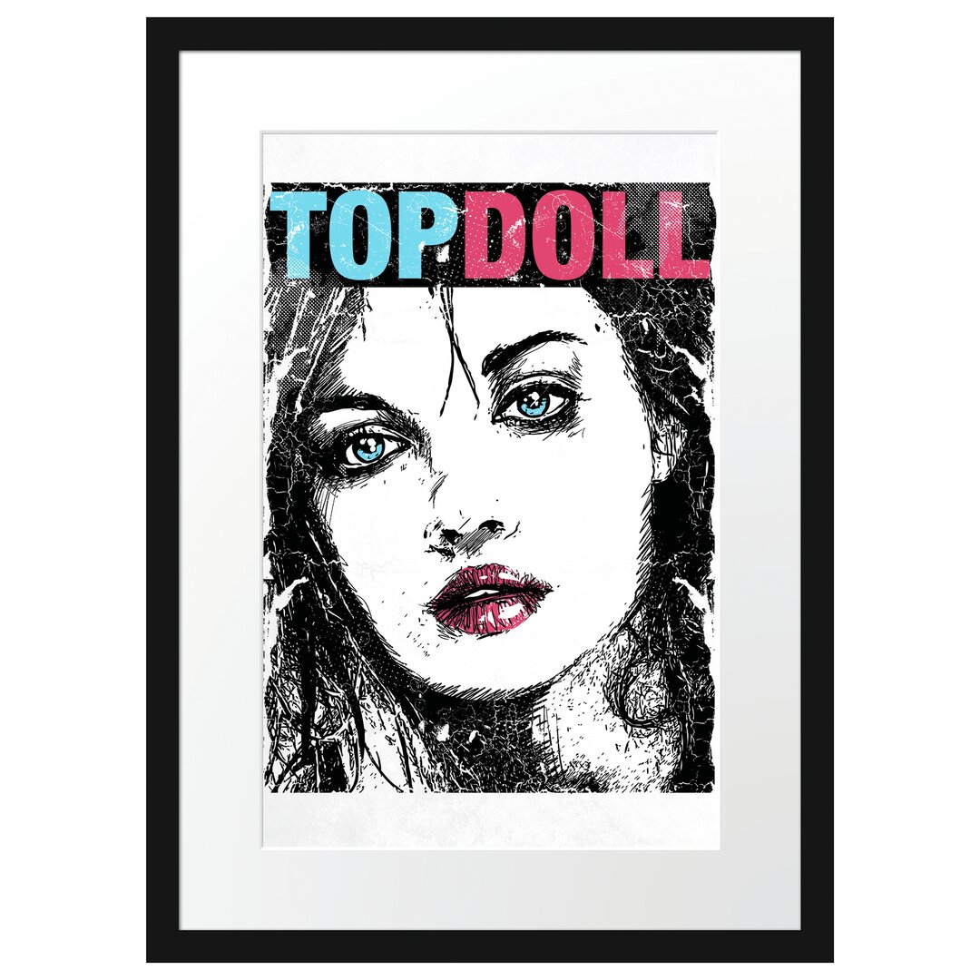 Gerahmtes Poster Top Doll Light