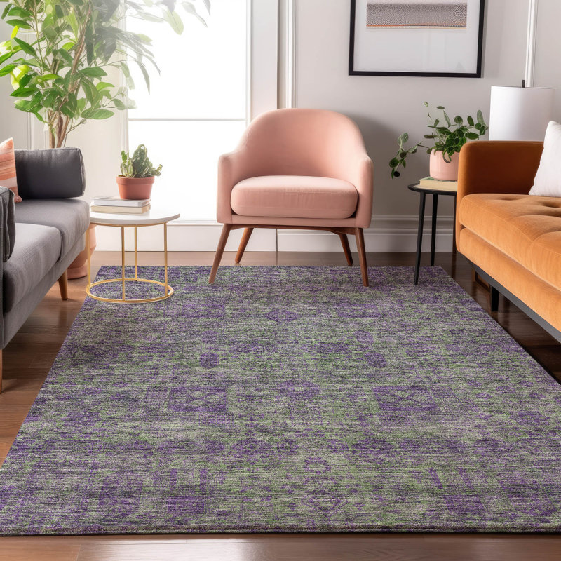 Premium Machine Washable Cerrito Fern Rug, Rectangle 10' x 14'