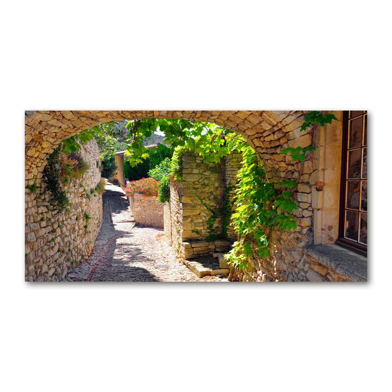 A Charming Street - Wrapped Canvas Print