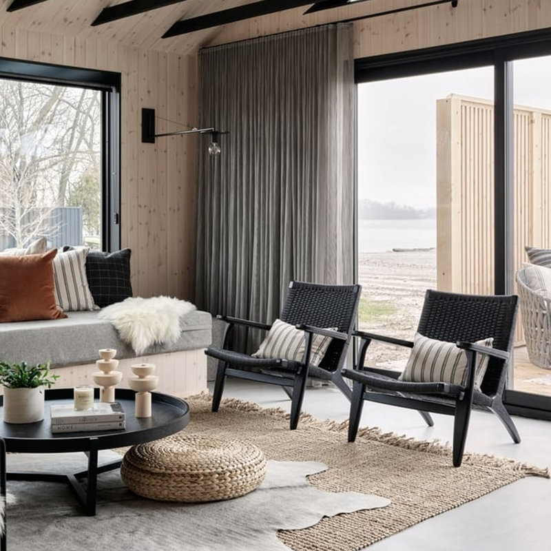 Fauteuil Beech & Hemp, Noir