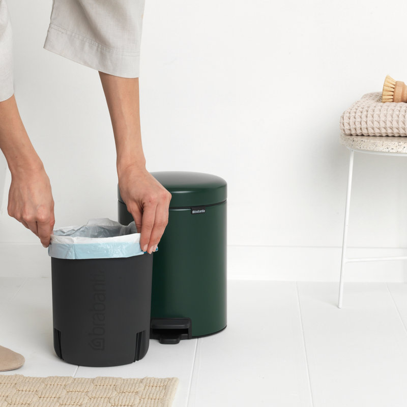 Brabantia NewIcon 5L Soft Closing Pedal Bin, Green