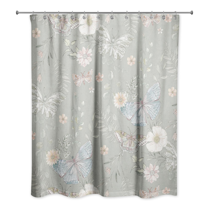Rideau de douche simple Tavarozzi, Vert