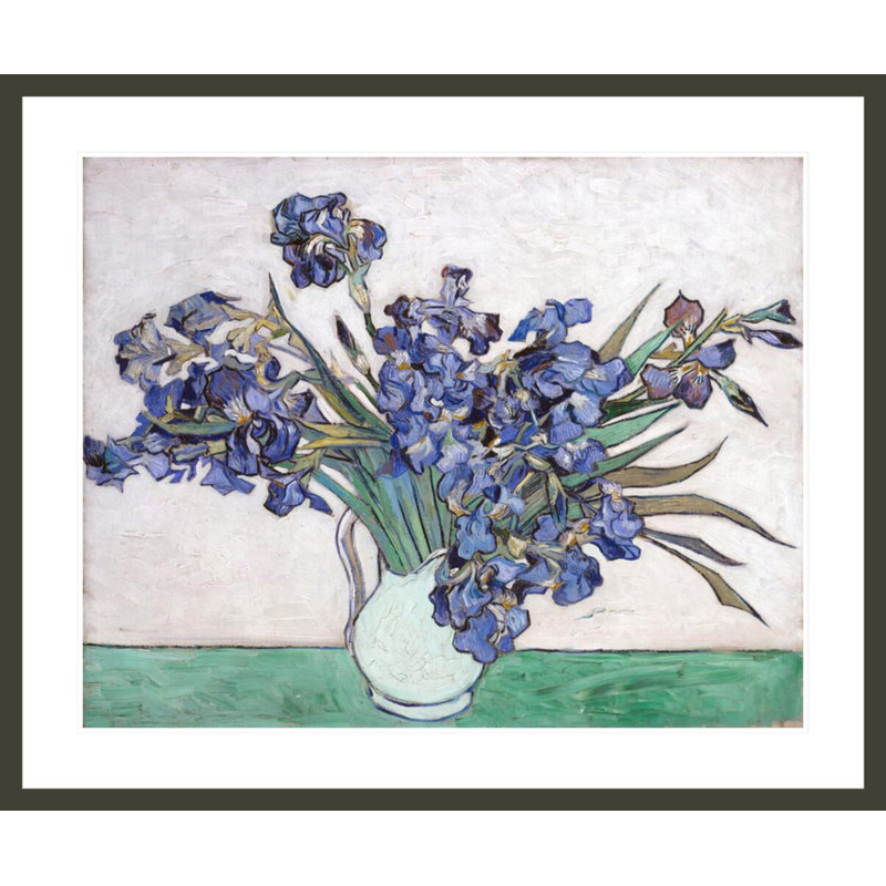 «Irises» par Vincent van Gogh, impression giclée encadrée, H 33,5 po x l 40,32 po