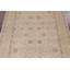 Tapis beige en laine noué à la main de conception unique 8 pi 10 po x 11 pi 6 po Shiiba
