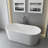 67 inch Freestanding Solid Surface Soaking Bathtub