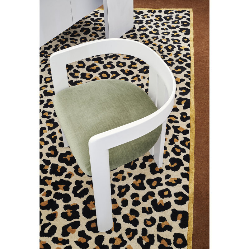 Fauve Handmade Wool Animal Print Area Rug, Rectangle 5'7" x 7'10"