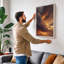 Dramatic Sunset Sky Modern - Wrapped Canvas-416873432-416873435