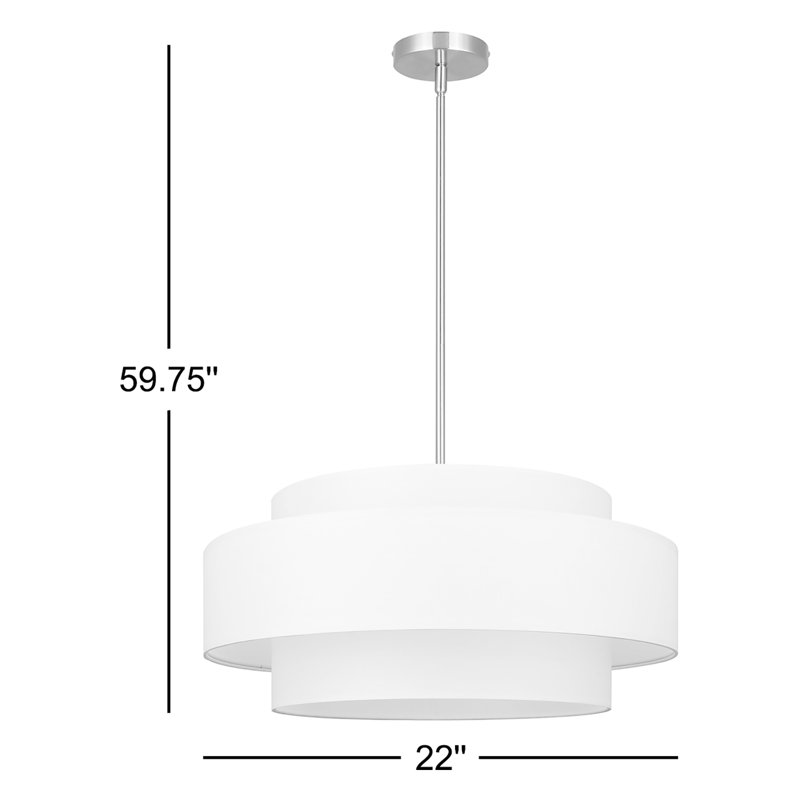 Eline 3 - Light Dimmable Drum Chandelier