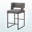 Ensemble de 2 tabourets de bar Camira