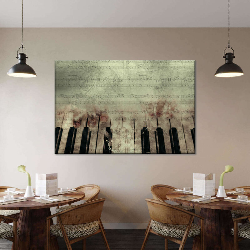 Piano Tunes, reproduction sur toile, H 8 po x l 12 po x P 1 po