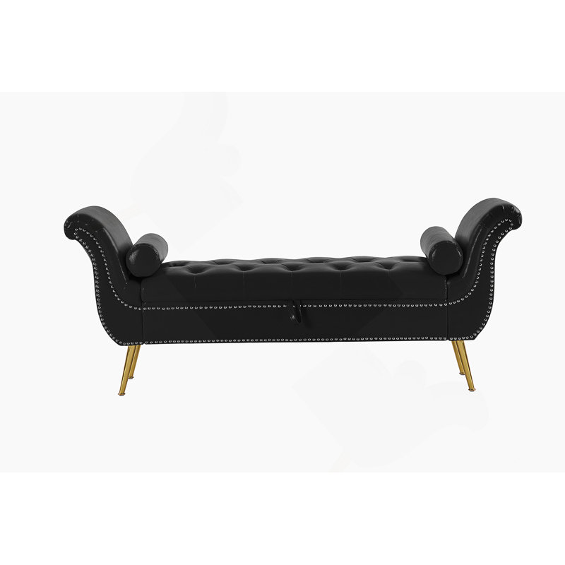 Tabouret en polyuréthane, Noir