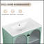 Meuble-lavabo autoportant de 30 pouces avec lavabo, porte en acrylique durable et pieds réglables pour un confort et une protection accrus.-265522665