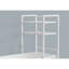 Bureau d'ordinateur, bureau personnel, ordinateur portable, tablettes de rangement, L 48 po, travail, stratifié blanc, stratifié blanc, contemporain, moderne