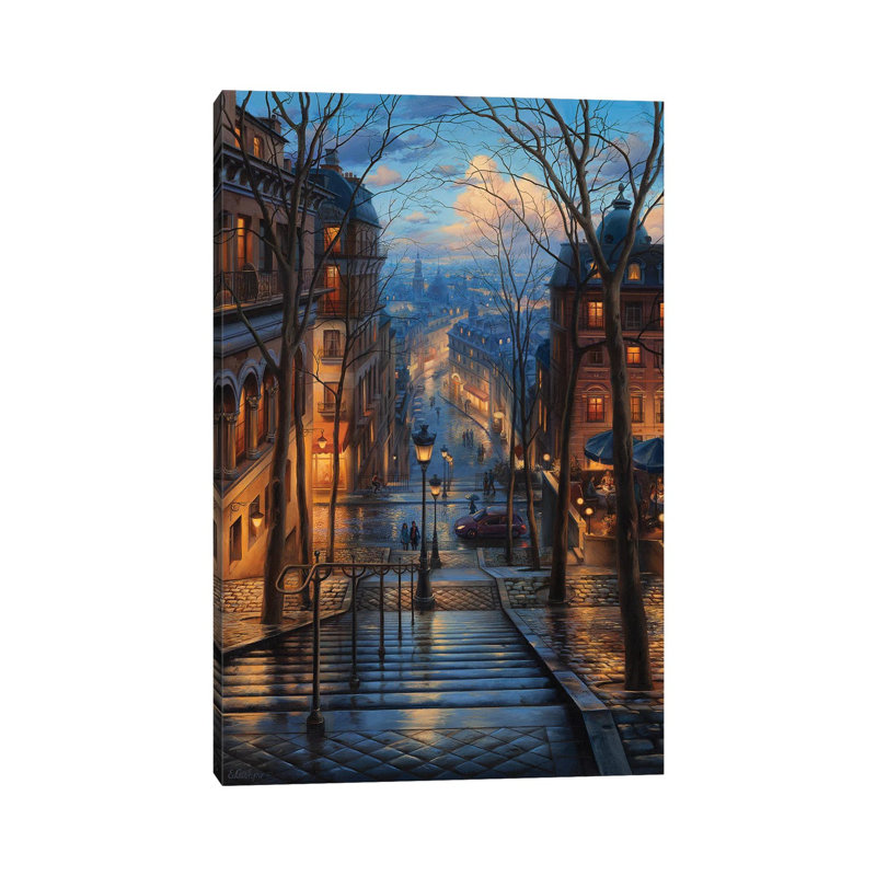 Montmartre Spring - Gallery-Wrapped Canvas Giclée, 18" H x 12" W