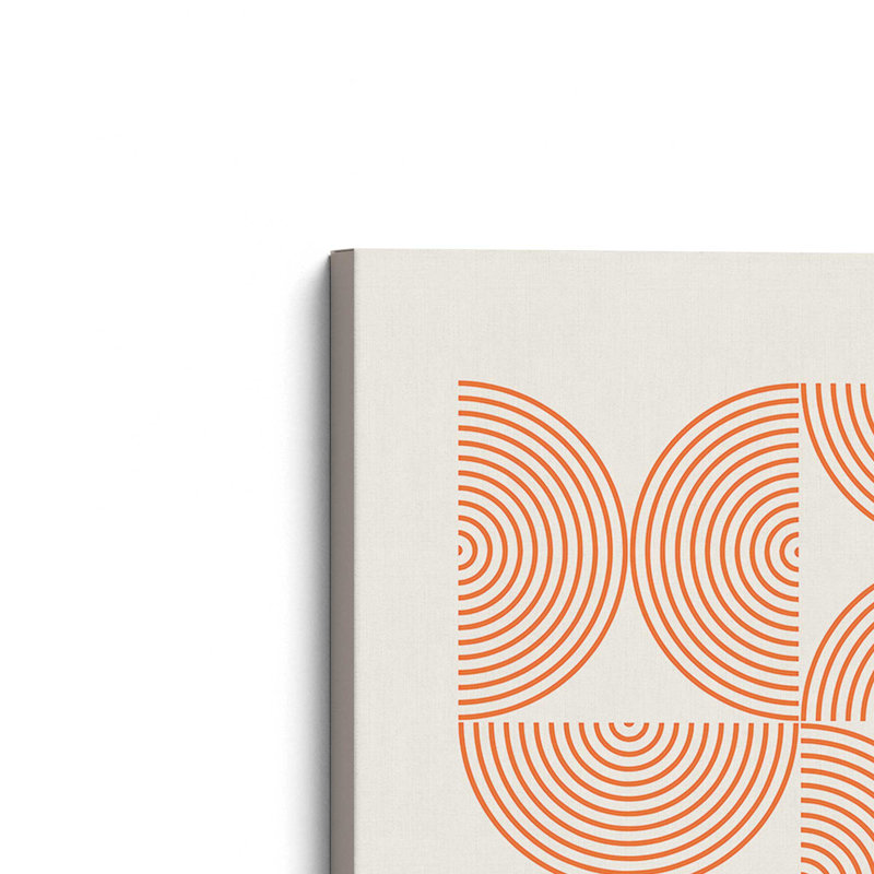 «Orange Bauhaus Composition», affiche sur toile tendue, H 18 po x l 12 po