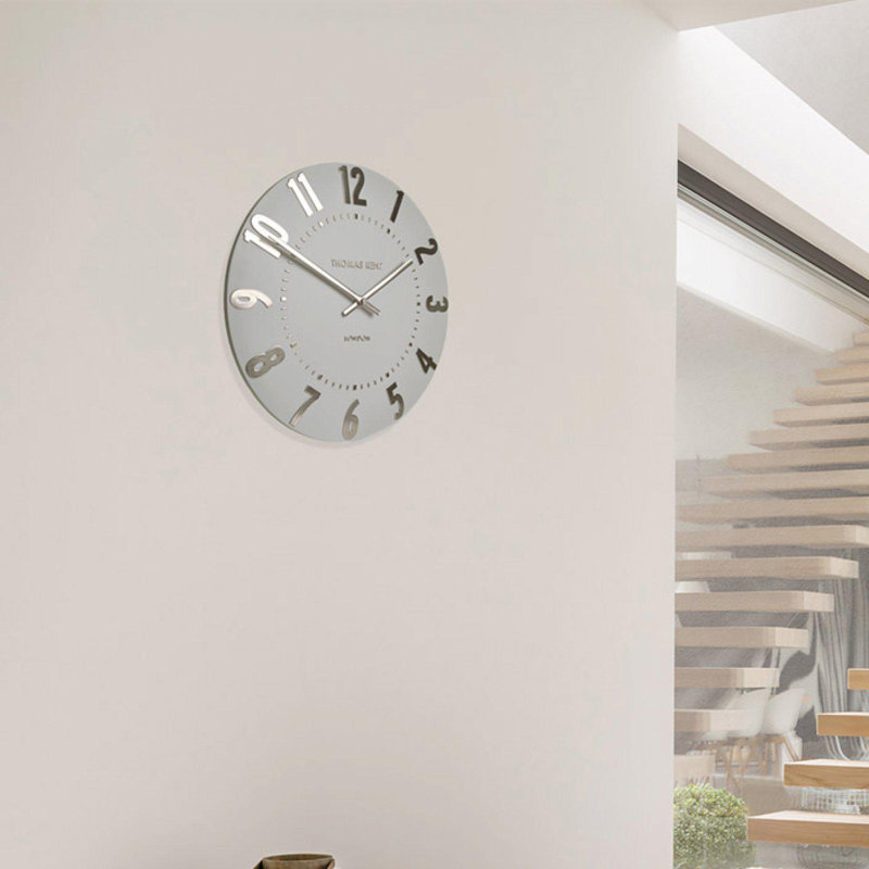 Mulberry Metal Wall Clock, 51cm H x 51cm W x 5cm D, Blue