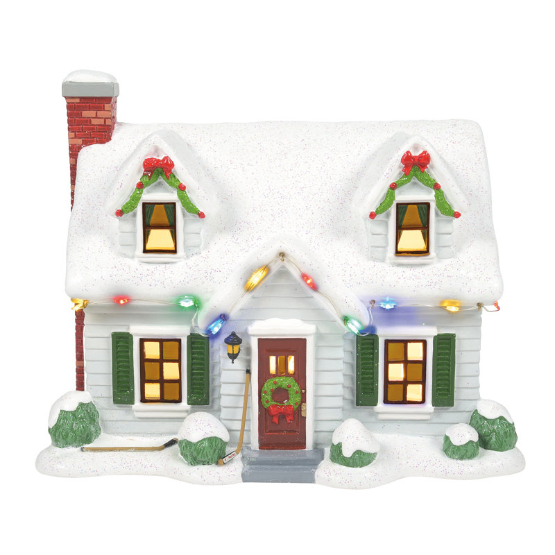 «Peanuts Village Peppermint», maison de village de Noël éclairée de 7,1 po